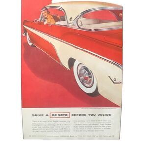 Vintage 1955 De Soto DeSoto Sportsman Ad Advertisement